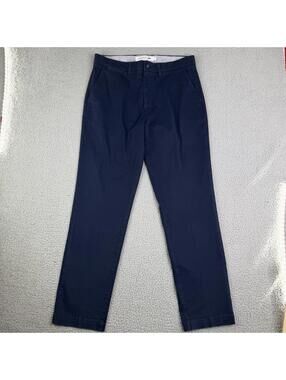 Lacoste Mens Blue Regular Fit Chino Khaki Pants Sz 34 x 32 Preppy Casual Work